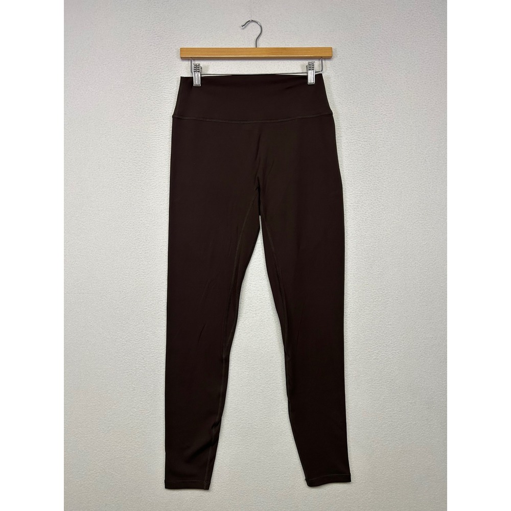 Athletic Minimalist Zyia Active Womens 12 Brown High Rise Compression Leggings